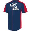 B3VP Youth Full-Button Baseball Jersey Thumbnail