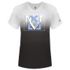 Women's V-Neck Ombre T-Shirt Thumbnail