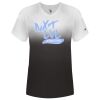 Women's V-Neck Ombre T-Shirt Thumbnail