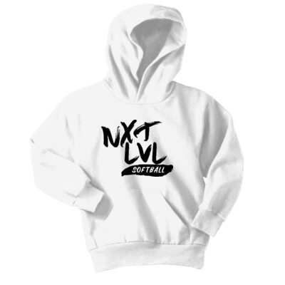 Youth NXT LVL White Softball Hoodie Thumbnail