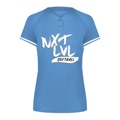 Girls Youth NXT LVL Softball Jersey - Black or Carolina Thumbnail