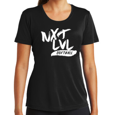 Ladies Softball NXT LVL White Imprint PosiCharge® Competitor™ Tee Thumbnail
