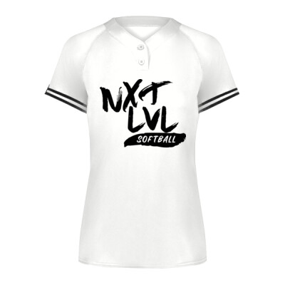 Ladies NXT LVL White Softball Jersey Thumbnail