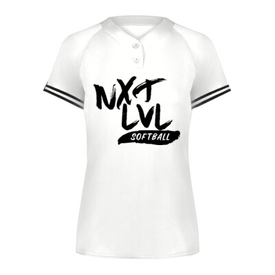 Girls Youth NXT LVL White Softball Jersey Thumbnail