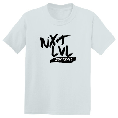 Youth NXT LVL White Softball Practice Tee Thumbnail
