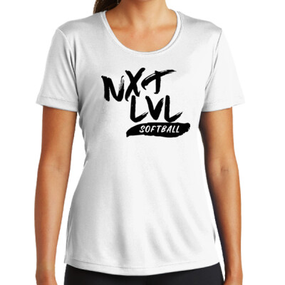 Ladies NXT LVL White Softball Practice Tee Thumbnail